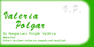 valeria polgar business card